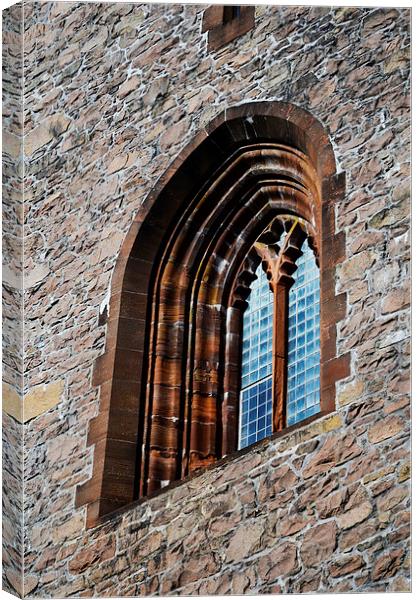  Bell Tower Window Canvas Print by Angela Rowlands