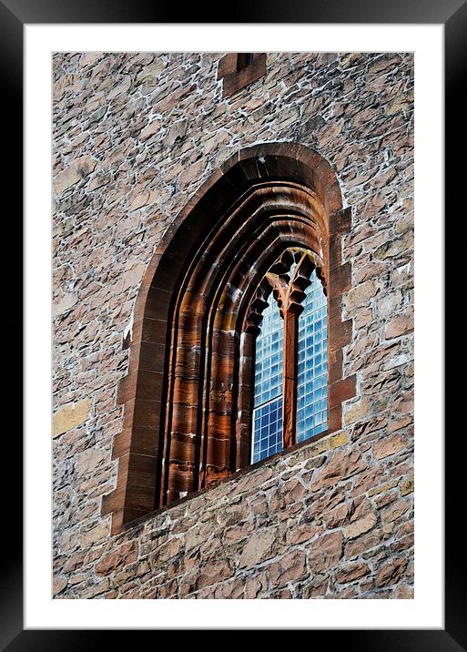  Bell Tower Window Framed Mounted Print by Angela Rowlands