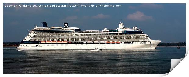  Celebrity Eclipse Print by Elaine Pearson