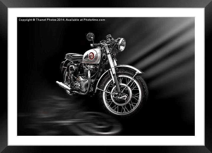  BSA 650cc Framed Mounted Print by Thanet Photos