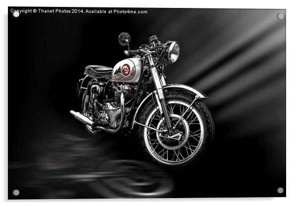  BSA 650cc Acrylic by Thanet Photos