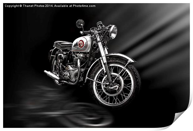  BSA 650cc Print by Thanet Photos