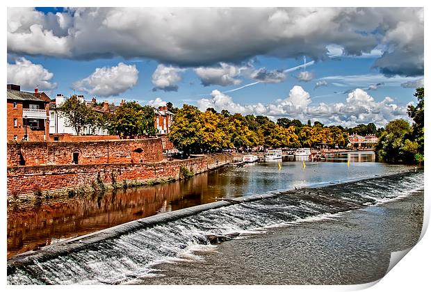 Chester by the River Print by Roger Green