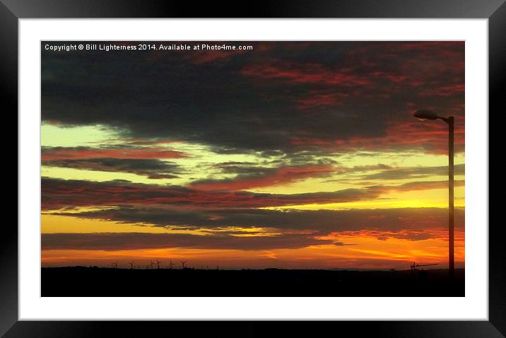  A Multi Coloured Sky Framed Mounted Print by Bill Lighterness