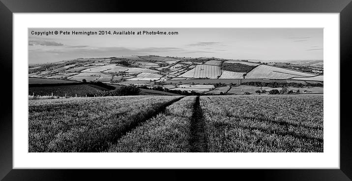 Exe valley in Devon Framed Mounted Print by Pete Hemington