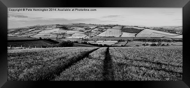Exe valley in Devon Framed Print by Pete Hemington