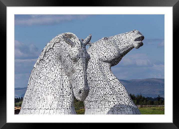 The Falkirk Kelpies Framed Mounted Print by Kevin Tate