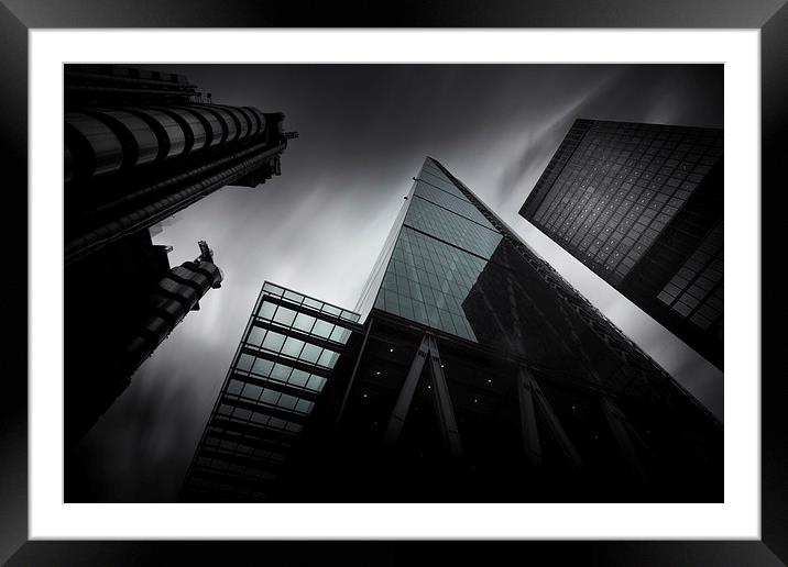  London Skyscrapers Framed Mounted Print by Ian Hufton