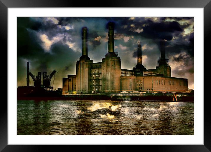 Battersea Power station Framed Mounted Print by Dean Messenger