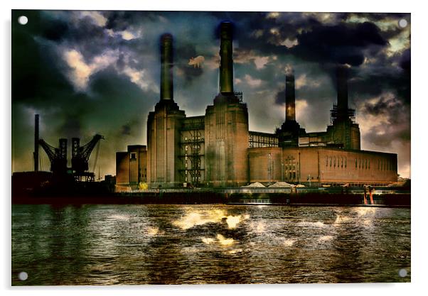  Battersea Power station Acrylic by Dean Messenger