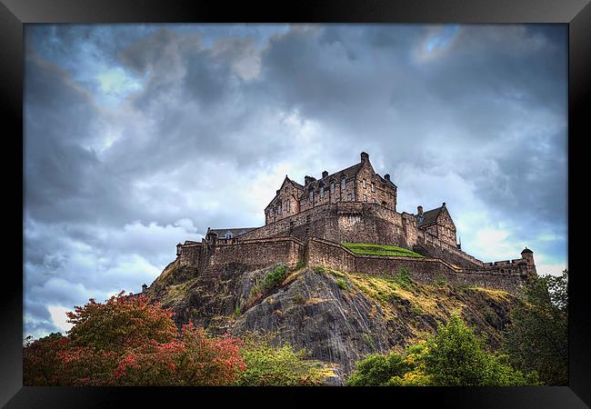 Edinburgh Castle Framed Print by Kevin Tate