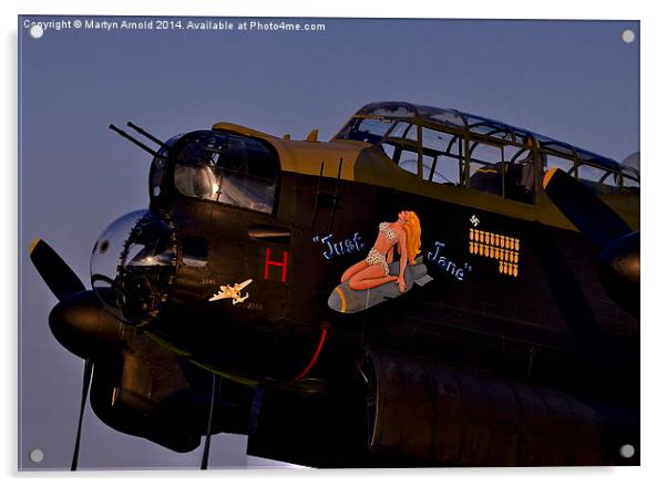  Just Jane Lancaster Nose Art Acrylic by Martyn Arnold