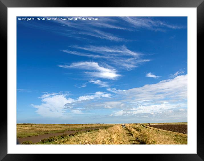  Norfolk Summer Sky Framed Mounted Print by Peter Jordan