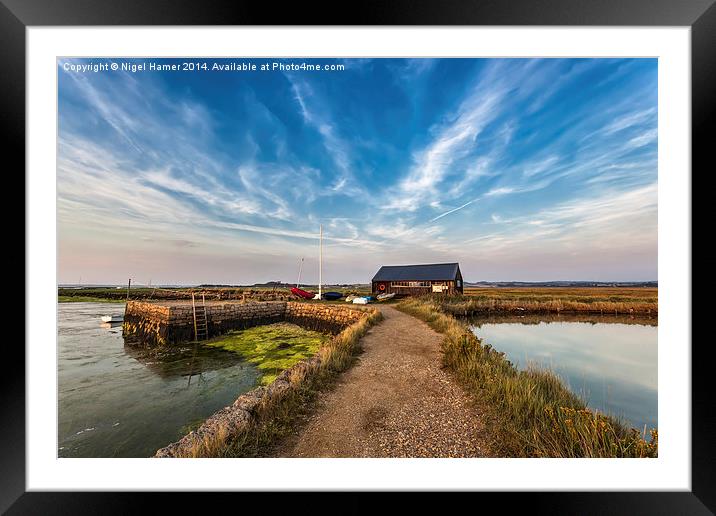 Newtown Quay Isle Of Wight Framed Mounted Print by Wight Landscapes