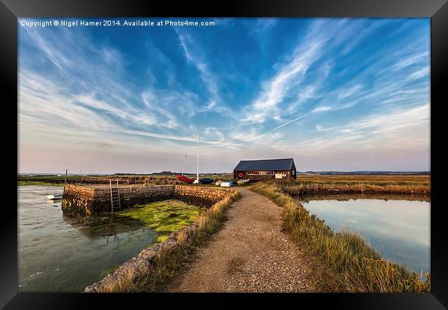 Newtown Quay Isle Of Wight Framed Print by Wight Landscapes