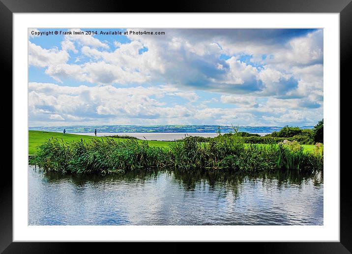  Wales pictured from Wirral Framed Mounted Print by Frank Irwin