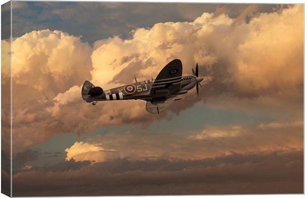 Supermarine Spitfire Mk LFIX  Canvas Print by J Biggadike