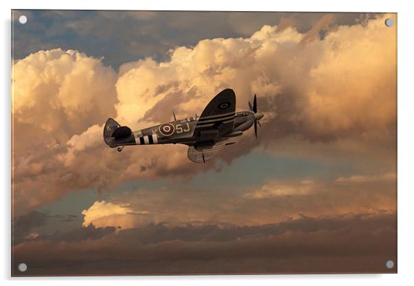 Supermarine Spitfire Mk LFIX  Acrylic by J Biggadike