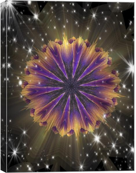  Deep Space Fractal. Canvas Print by Heather Goodwin