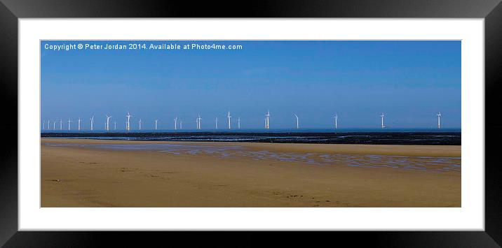  Wind Farm Panorama Framed Mounted Print by Peter Jordan