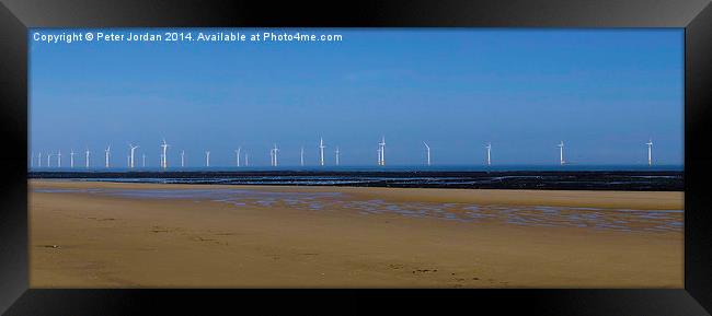  Wind Farm Panorama Framed Print by Peter Jordan