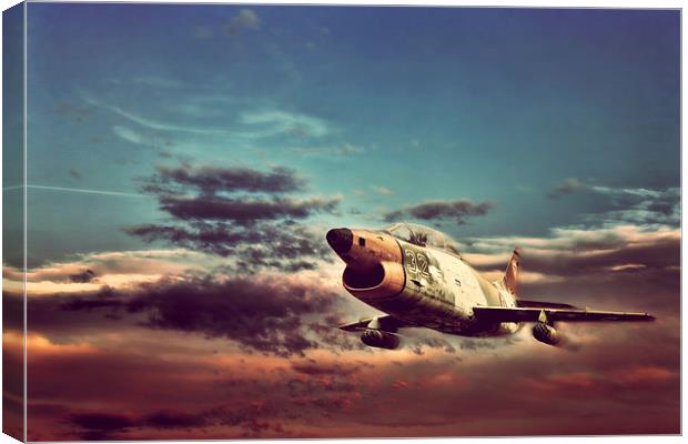   Fiat G.91 "Gina" Canvas Print by Guido Parmiggiani