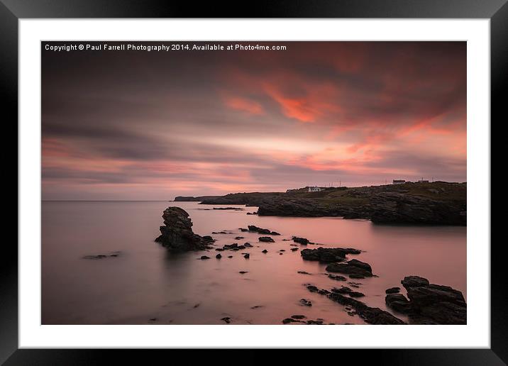  An Anglesey sunset Framed Mounted Print by Paul Farrell Photography