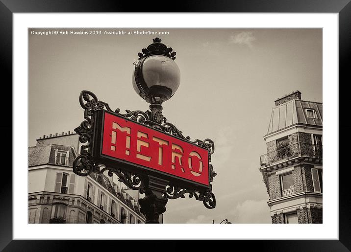  Metro Framed Mounted Print by Rob Hawkins