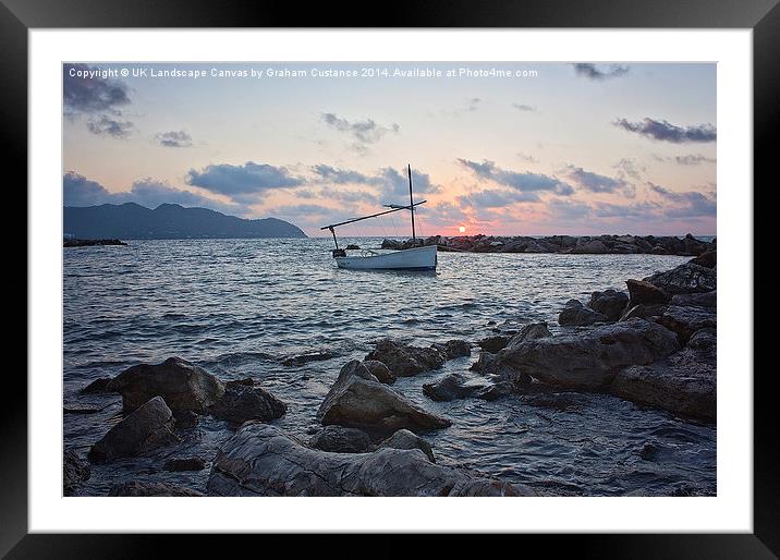  Majorca Sunrise Framed Mounted Print by Graham Custance