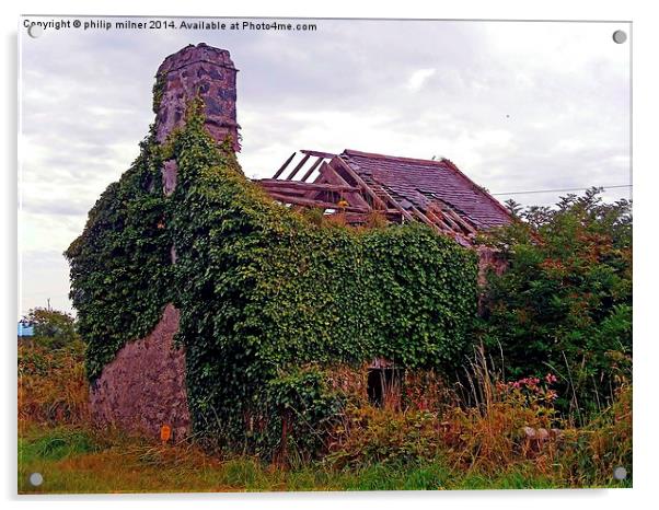  Abandoned Cottage Acrylic by philip milner