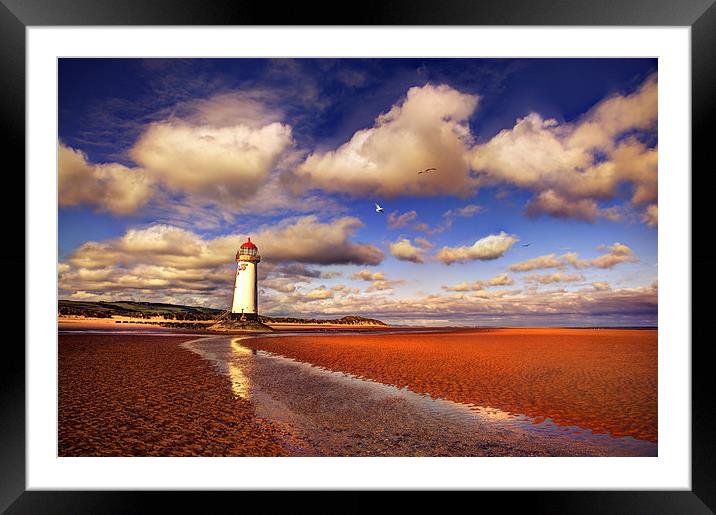  Talacre Lighthouse on a Spring Morning Framed Mounted Print by Mal Bray