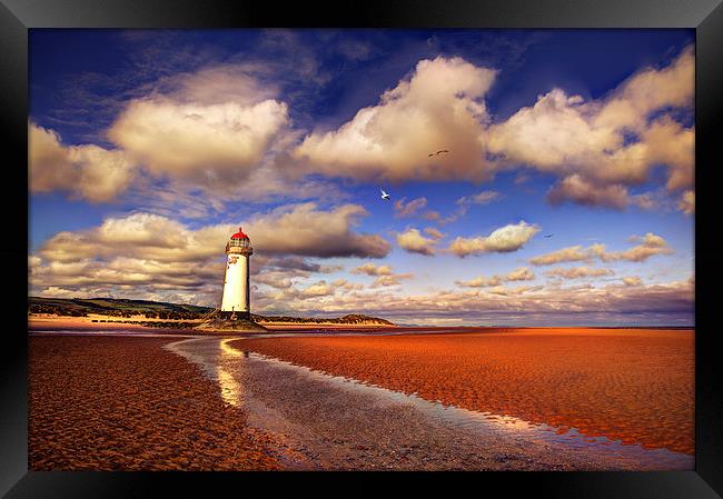  Talacre Lighthouse on a Spring Morning Framed Print by Mal Bray