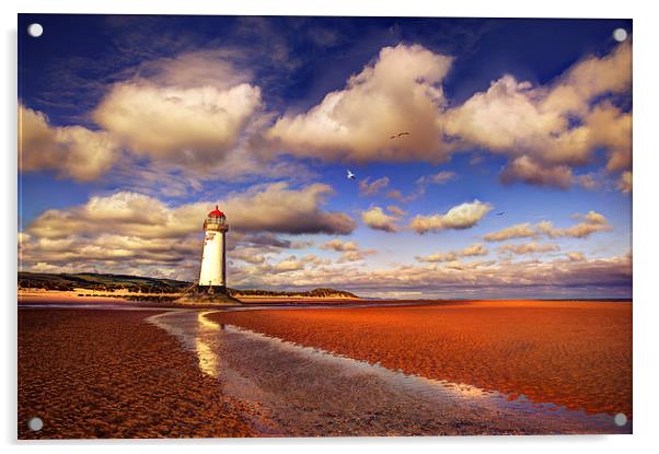  Talacre Lighthouse on a Spring Morning Acrylic by Mal Bray