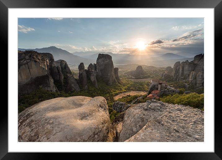  Meteora Framed Mounted Print by James Grant
