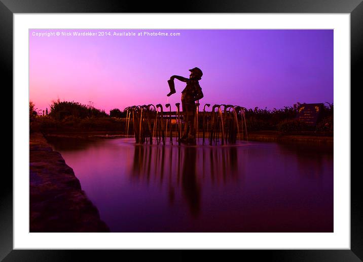  The Boy With The Leaking Boot At Dusk. Framed Mounted Print by Nick Wardekker