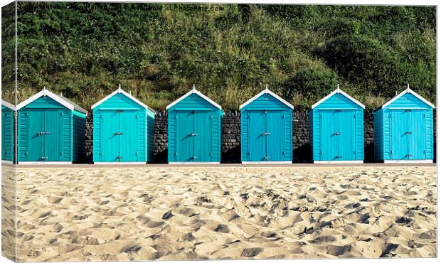 Bournemouth Beach Huts Canvas Print by Martin Parratt