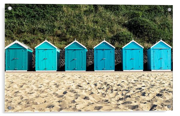 Bournemouth Beach Huts Acrylic by Martin Parratt