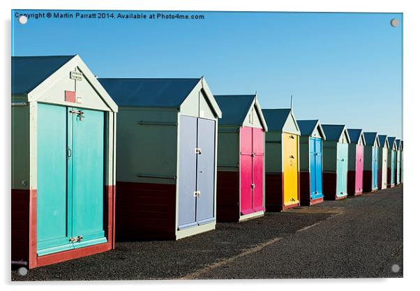 Hove Beach Huts Acrylic by Martin Parratt
