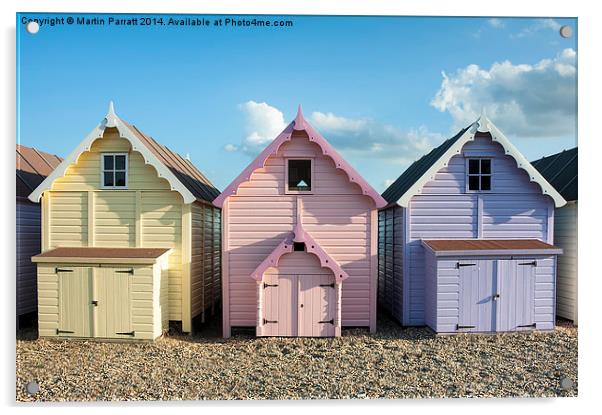  West Mersea Beach Huts Acrylic by Martin Parratt