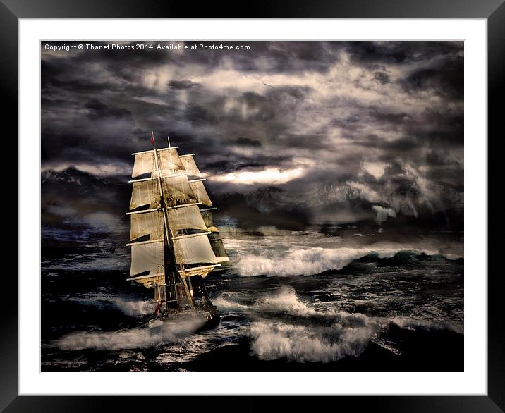Storm at sea Framed Mounted Print by Thanet Photos