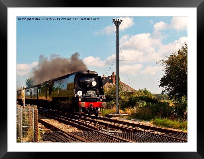  Dorset Coast Express Framed Mounted Print by Mike Streeter