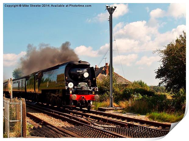  Dorset Coast Express Print by Mike Streeter