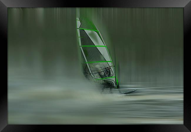  Windsurfer Framed Print by Robin Marks