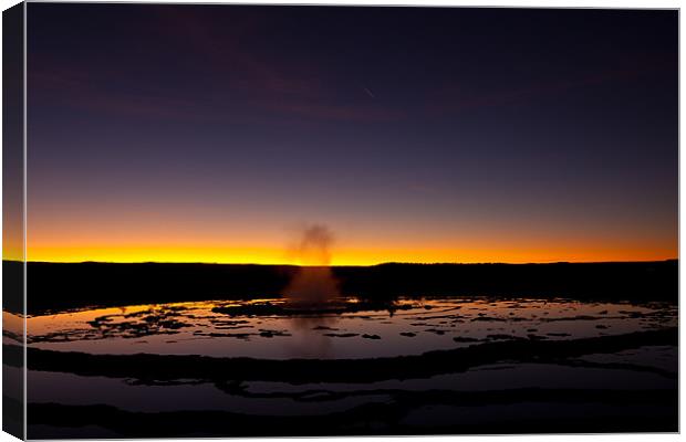 Firehole Lake Drive Canvas Print by Thomas Schaeffer