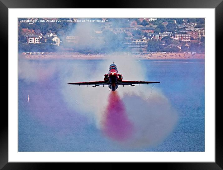  The Red Arrows Head On Framed Mounted Print by John Downes