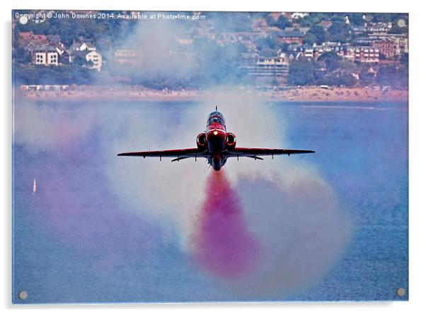  The Red Arrows Head On Acrylic by John Downes