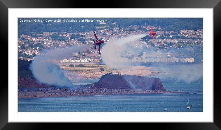  RAF Red Arrows Framed Mounted Print by John Downes