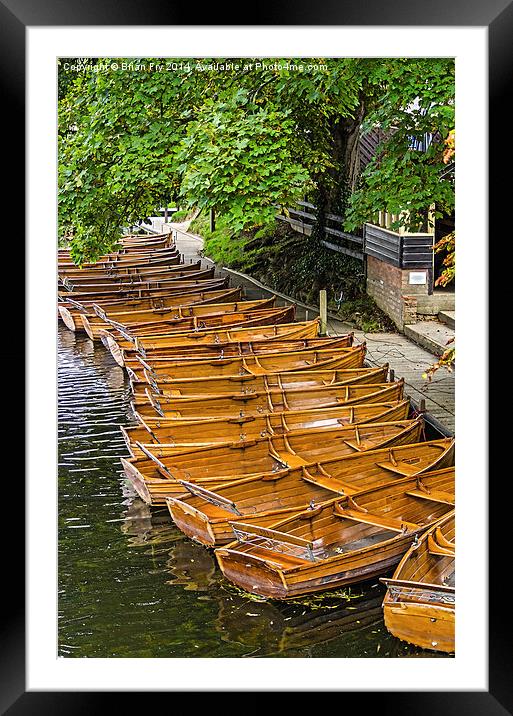  Boats for hire Framed Mounted Print by Brian Fry