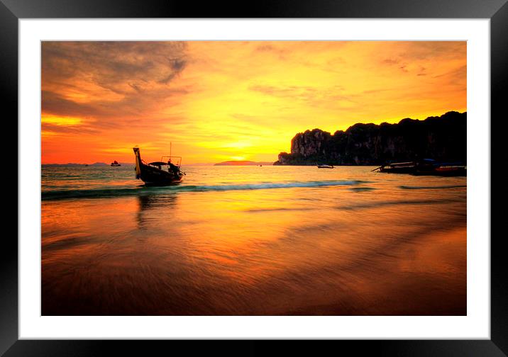  The Last Boat Framed Mounted Print by Toon Photography