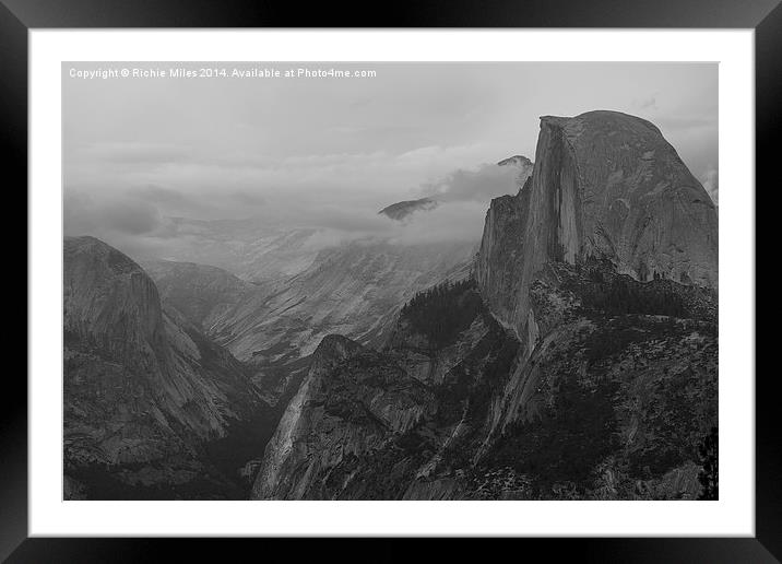  Half Dome, Yosemite National Park Framed Mounted Print by Richie Miles